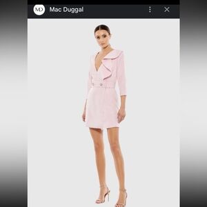 CLEARANCE W/Flaw NWOT IEENA/MAC DUGGAL SZ 0 Pink Mini Cocktail Party Dress 55692